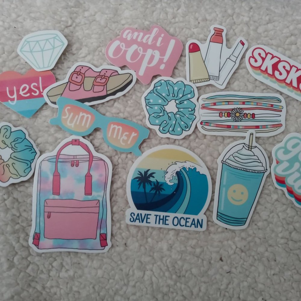Vsco girl sticker bundle